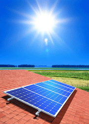 renewable energy sources: solar power, Boston, Nonatum MA
